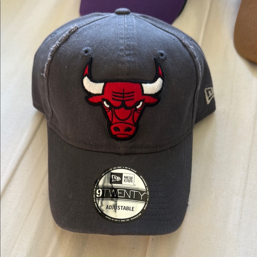 New Era Gray Cap with Red Bull Logo